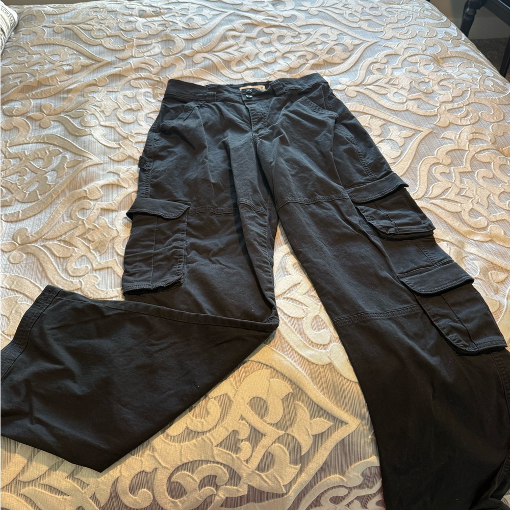 Abercrombie & Fitch Black Cargo Pants